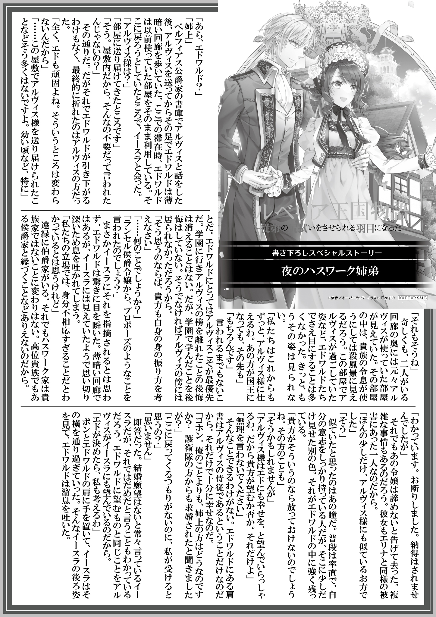 【ノベルス】『ルベリア王国物語-8　～従弟の尻拭いをさせられる羽目になった～』A4SSペーパー